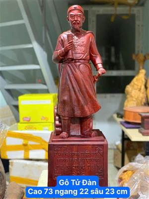 Tượng Quốc Công Tiết Chế Hưng Đạo Đại Vương Trần Quốc Tuấn Gỗ Tử Đàn, Tượng Đức Thánh Trần Hưng Đạo Gỗ Tử Đàn