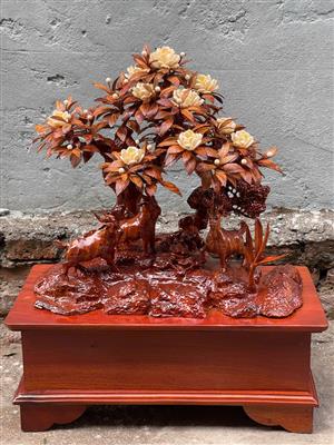 Tam Dương Khai Thái Gỗ Sưa Bắc, Tiểu Cảnh Tam Dương Khai Thái Gốc Hồng Cổ Gỗ Sưa, Tượng Tam Dương Gỗ Sưa