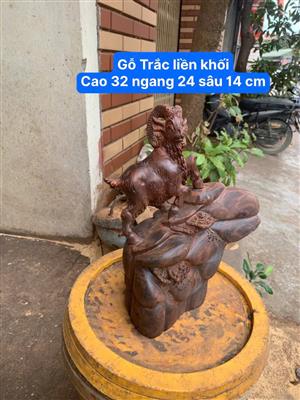 Tượng Mùi ( Dê ) Phong Thủy Gỗ Trắc Liền Nguyên Khối, Tượng Dê Tài Lộc Gỗ Trắc