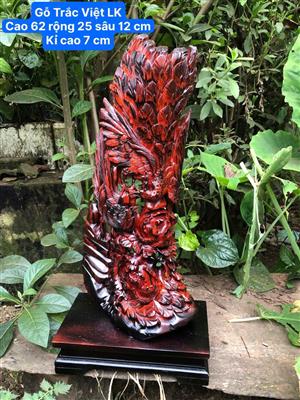 Tượng Phu Thê Viên Mãn Gỗ Trắc Liền Khối Giá Rẻ, Phu Thê Viên Mãn Gỗ Trắc Đỏ Đen