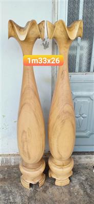 Lộc Bình Tỳ Bà Tài Lộc, Lộc Bình Tỳ Bà Phong Thủy Gỗ Mun Đuôi Công Đắk Lắk