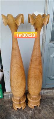 Lộc Bình Tỳ Bà Tài Lộc, Lộc Bình Tỳ Bà  Phong Thủy Gỗ Mun Đuôi Công Đắk Lắk