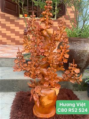 Bình Mai Lan Gỗ Hương Việt, Bình Hoa Mai Gỗ Hương