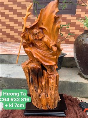 Tượng Đạt Ma Sư Tổ Gỗ Hương Liền Khối, Tượng Đạt Ma Múa Võ Gỗ Hương Việt Liền Khối