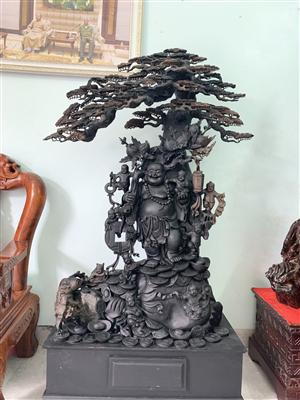 Tượng Phật Di Lặc cửu phúc gỗ Mun Sừng Khánh Hòa, Tượng Di Lặc Gỗ Mun Sừng Quý Hiếm