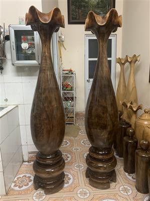 Lộc Bình Tỳ Bà Tài Lộc, Lộc Bình Tỳ Bà Phong Thủy Gỗ Ké Nguyên Khối