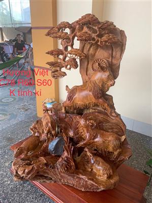 Tượng Gia Đình Nhà Dê Ngự Tùng