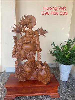 Tượng Phật Di Lặc đứng bao tiền vác Cành Đào