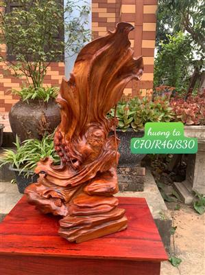 Tượng Đạt Ma Sư Tổ Múa Quyền Gỗ Hương Liền Nguyên Khối