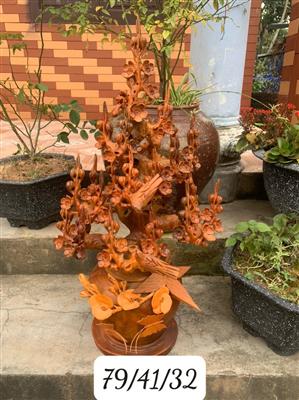 Bình Mai Lan Gỗ Hương Việt