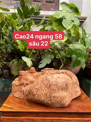 Tượng Phật Di Lặc Gỗ Nu Ngọc Am Quý Hiếm, Nu Cám Ngọc Am