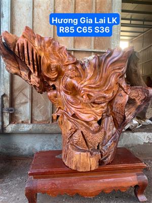 Tượng Đạt Ma Sư Tổ Thế Quyền Gỗ Hương Liền Nguyên Khối , Tượng Đạt Ma Gỗ Hương Gia Lai Liền Khối