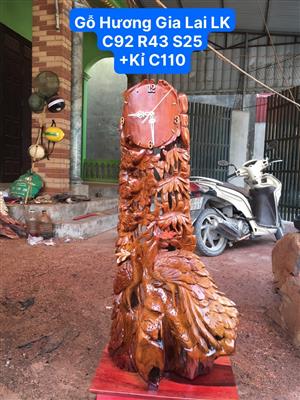 Đồng Hồ Phu Thê Viên Mãn Gỗ Hương Gia Lai Liền Khối, Phu Thê Viên Mãn Đồng Hồ Gỗ Hương Gia Lai