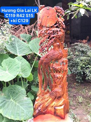 Đồng Hồ Gỗ Hương Việt Liền Nguyên Khối Giá Rẻ, Đồng Hồ Mỹ Nghệ Giá Rẻ Nhất Thị Trường