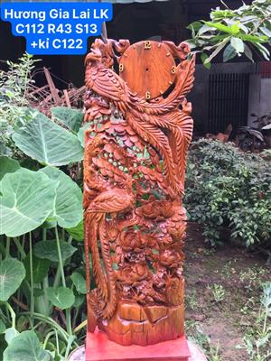 Đồng Hồ Gỗ Hương Việt Liền Nguyên Khối Giá Rẻ, Đồng Hồ Mỹ Nghệ Giá Rẻ Nhất Thị Trường