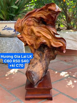Tượng Đạt Ma Sư Tổ Thế Quyền Gỗ Hương Liền Nguyên Khối, Đạt Ma Gỗ Hương Việt Liền Nguyên Khối