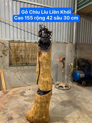 Tượng Đạt Ma Sư Tổ Gỗ Chiu Liu Liền Nguyên Khối, Tượng Đạt Ma Quá Hải Gỗ Chiu Liu