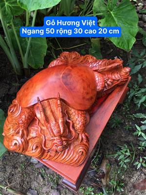 Tượng Long Quy Phong Thủy Gỗ Hương Việt, Long Quy Gỗ Hương Giá Rẻ