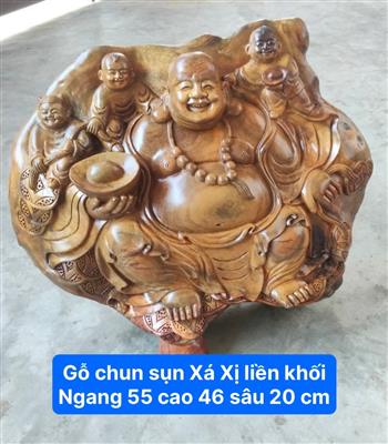 Tượng Di Lặc Gỗ Xá Xị Thơm, Tượng Di Lặc Tam Phúc, Di Lặc Gỗ Gù Hương Giá Rẻ