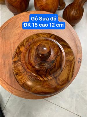 Thố gỗ sưa bắc vân tím đẹp, Thố gỗ sưa đỏ nhiều vân