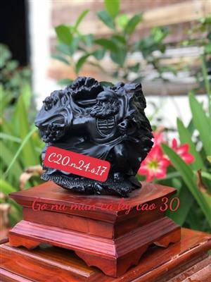 Tượng Đạt Ma Sư Tổ Gỗ Mun Sừng Khánh Hòa Liền Khối, Tượng Đạt Ma Múa Võ Gỗ Mun Sừng