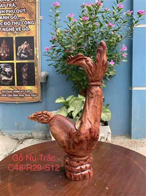 Bình Phay Nghệ Thuật Gỗ Nu Trắc Dây